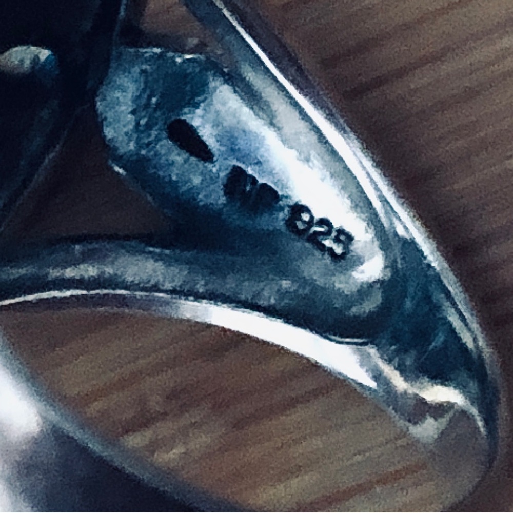 $78  Fashion Estate Ring  Sterling Silver  Size 9  Marked NF 925 THAILAND - Picture 9 of 10